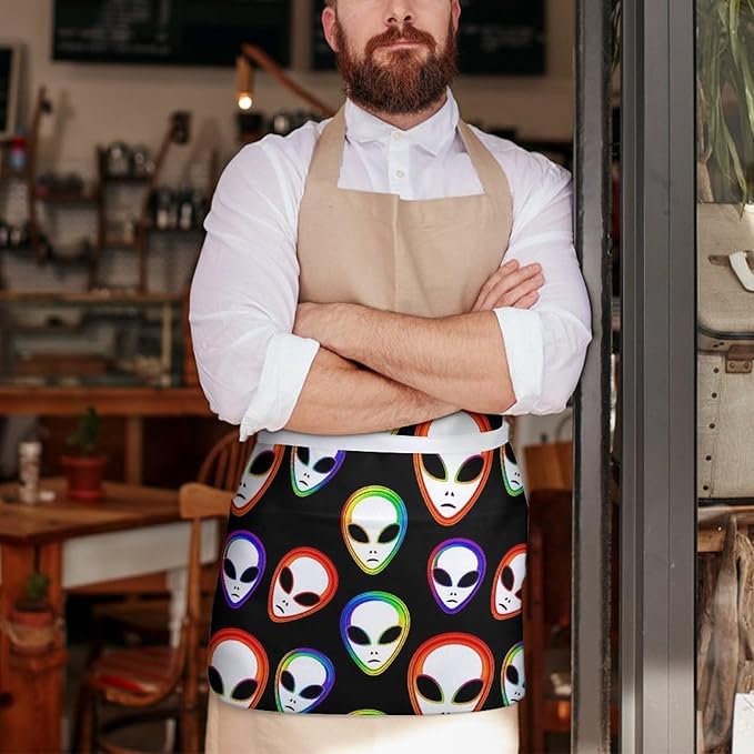 Short 3 Pockets Waist Waiter Waitress Half Apron Waterproof Chef Aprons