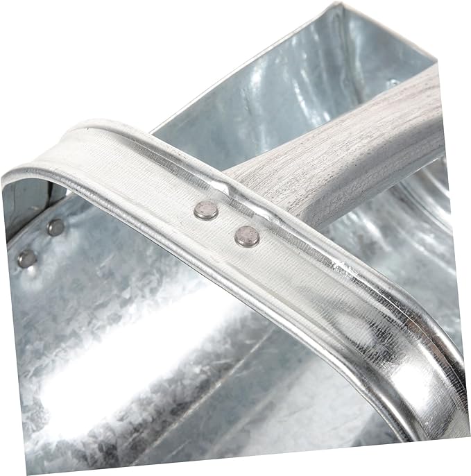 DECHOUS Heavy Duty Stainless Steel Livestock Feed Scoop Handle Farm Food Shovel for Poultry and Livestock Feeding Thicken Garden Shovel Tool for Animal Feed