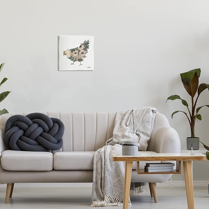 Stupell Industries Floral Design Chicken Farm Arrangement Wood Wall Art, Design by Michele Norman