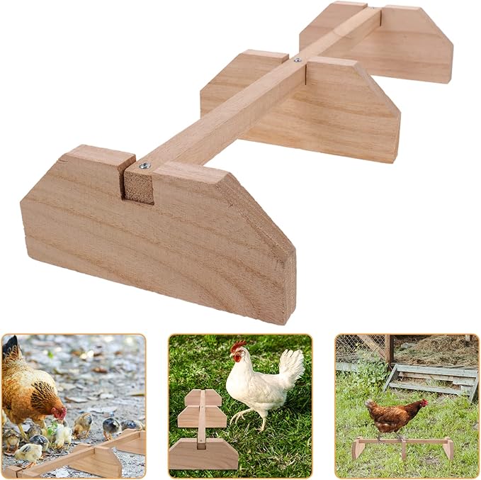Wooden Hen Roosting Bar Roosting Bars for Chicken Coop Parrot Perch Safe Sturdy Chick Stand