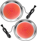 2 PCS Chicken Water Heater for Winter 110V 38W Poultry Drinker Heater Base Surface Temperature can Reach About 140 Fahrenheit Degree Chicken Waterer Electric Deicer Heated Base(Black)