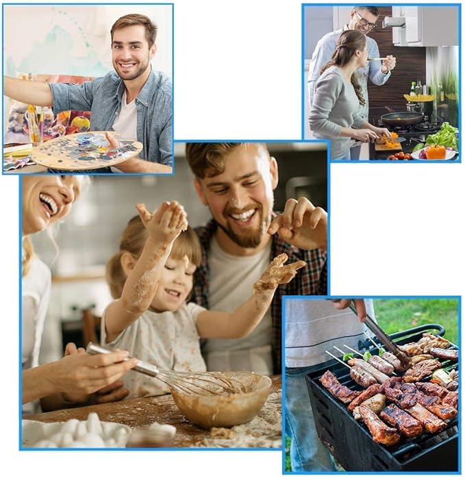Homsolver Waterproof Rubber Vinyl Apron for Unisex Adult, Adjustable, Lightweight, Chemical Resistant Extra Long Work Apron