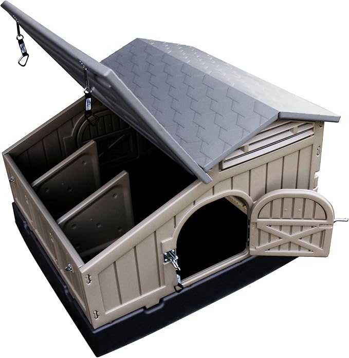 SnapLock Formex Standard Chicken Coop for 4 Chickens – Durable Plastic Hen House with Easy Assembly, Ventilation, Removable Tray & Walk-in Access | Lightweight Outdoor Casa para Gallinas