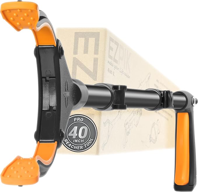 EZPIK Pro 40" Extended Grabber Reacher Tool for Elderly, Trash Hand Grabber Pickup Sticks for Seniors, Foldable Gripper Claw Pickup Tool, Hand Extension Magnetic Folding Tongs