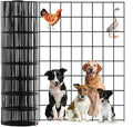 Wire Mesh Roll for Poultry Cages 36IN x50FT- Heavy Duty Fencing Net for Farm Garden Animal Plant Protection, Chicken Wire Fence, Easy to Install Fencing for Rabbits, Birds, Vegetables (Black)
