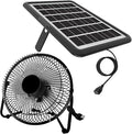 8 Inch Solar Powered Fan, Install-free, with 18W Big Solar Panel, Cloudy Days Working Solar Fan for Air Circulation and Cooling in Greenhouse, Chicken Coop, Pet House, Attic, 14ft Long Cable