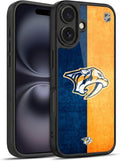 Head Case Designs Officially Licensed NHL Half Distressed Nashville Predators Gel Armor Case [Military Grade Drop Protection] Compatible with Apple iPhone 16