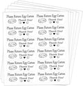 Please Return Egg Carton Labels Tags,1 x 2.65 Inch Self Adhesive Farm Fresh Eggs Carton Stickers for Packaging Box Container Carton Farm Supplies (480 pcs)