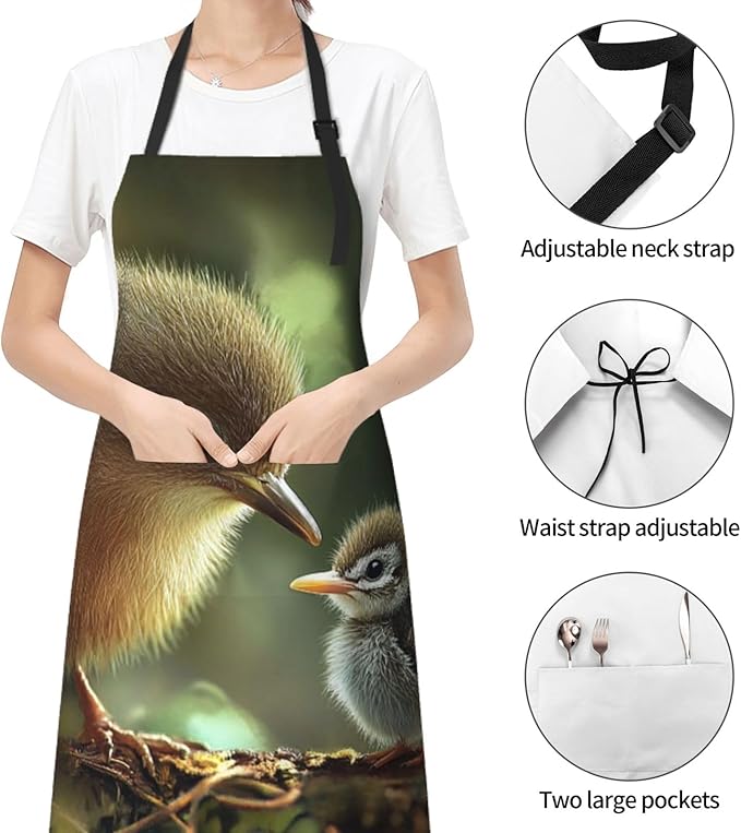 Waterproof Aprons for Women Men Adjustable Bib Tractor farm Apron Chef Cooking Aprons for Kitchen