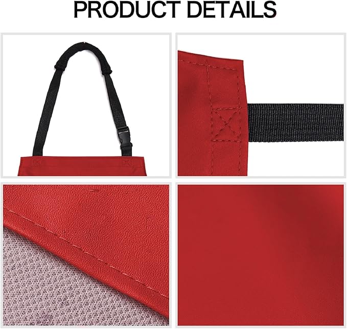 Homsolver Waterproof Rubber Vinyl Apron for Unisex Adult, Adjustable, Lightweight, Chemical Resistant Extra Long Work Apron