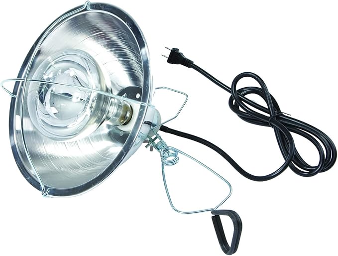 Little Giant® Brooder Reflector Lamp | Heat Lamp for Baby Chicks | 10.5 inch | 250 Watt | Egg Heat Light