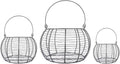 DII Vintage Wire Storage Baskets, Egg Basket Set, Rustic 3 Piece
