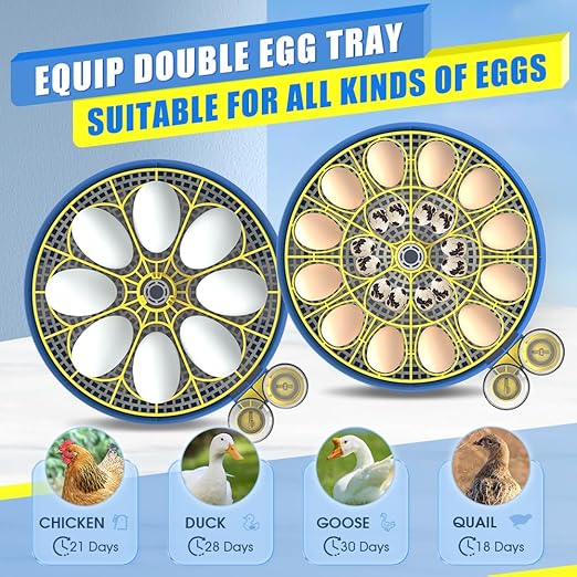 incubators for hatching eggs，18 Egg Incubator,egg incubator with automatic egg turning and humidity control，incubator for chicken eggs，chicken incubators for hatching eggs，quail egg incubator