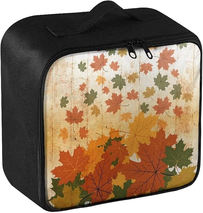 Rnyleeg Fall Medical Bag Empty Portable Car Medical Kit First Aid Kits for Businesses First Aid Bags Empty Home Medical Supplies Bag Maple Leaf