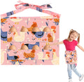 Chicken Egg Apron for Kids, Egg Collecting Apron for Fresh Eggs, Durable Canvas Chicken Aprons for Chlidren, Eggs Gathering Thanksgiving Harvest Aprons Basket with 8 Pockets