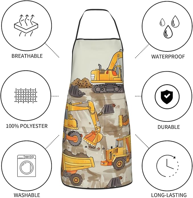 Cute Colorful Dog Paw Printed Unisex Bib Aprons BBQ Cooking Kitchen Aprons for Women Men Chef
