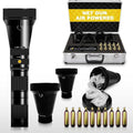 Net Gun Air-Powered with 4 Pre-Loaded Nets, Metal Carrying Case, Compatible with 10 * 16g CO2 Cartridges – Versatile Capture Tool for Wildlife and Security Use