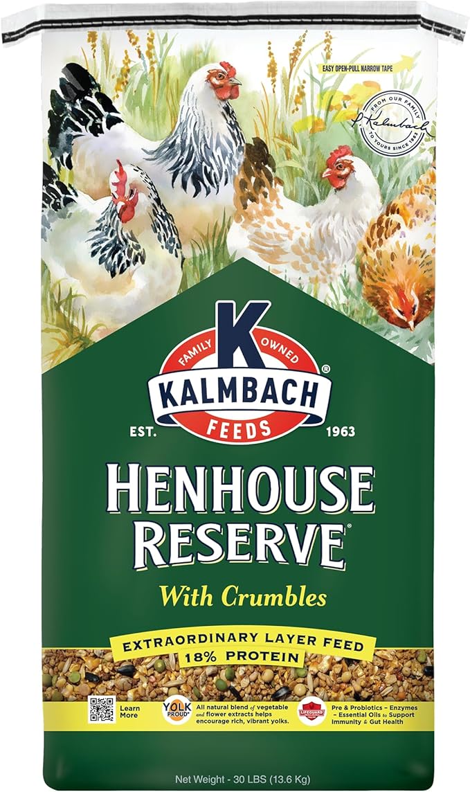 Kalmbach Feeds Henhouse Reserve® Whole Grain Layer Feed with Crumbles for Poultry
