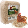 Cranky Frank Chicken Hemp Bedding - 75 Usable Liters, 20 LB - All Natural, Dust-Free, Bedding for Chickens and Pets - Super Absorbent