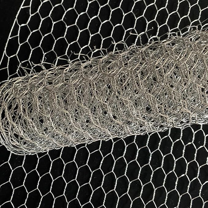 Generic Wire Fencing Roll - Chicken Wire Fence | Mesh Roll Galvanized | Welded Metal Wire Fencing Roll | Galvanized Welded Cage Wire Mesh Roll Supports Poultry Netting Cage Fence, 0.4 * 1m