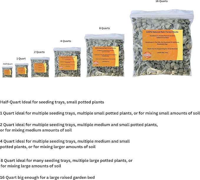 Versatile River Rocks & Garden Stones for Outdoor Landscaping - Ideal Decorative Rocks for Plants Indoor & Outdoor, Rain Forest Rocks, Landscaping Stones. 1 Quart