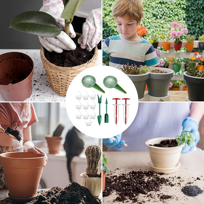 Planter Dispenser,Portable Reusable Small Seeder,Sower Planter Seedling Dispenser - for Flower Tree Grass Backyard Outdoor Farm Planting Gardener Women Mom