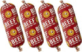 Happy Howie's Soft Meat Roll Treat - Soft Dog Food Beef Rolls, High Protein, Natural Ingredients, for All Dogs, Made in USA - Beef, 12 Oz (Pack of 4)