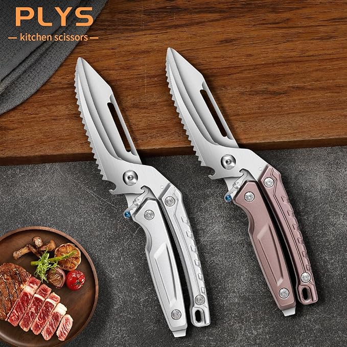 Heavy Duty Poultry Scissors, Detachable Kitchen Shears, Kitchen shears for food, Sharp Shears for Cutting Meat, Chicken Bone and Turkey