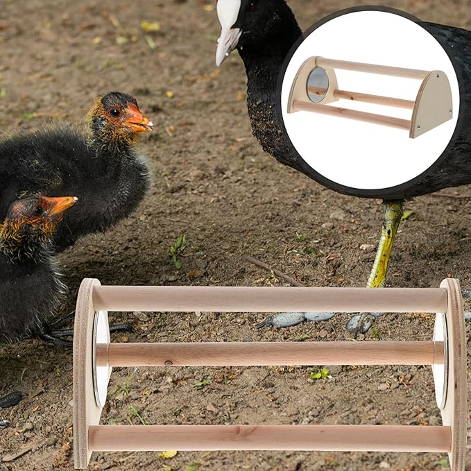 Kichvoe Wooden Chicken Stand Chicken Brooder Perch Roosting Bar Strong Chick Roost Wood Training Stand for Coop and Chick