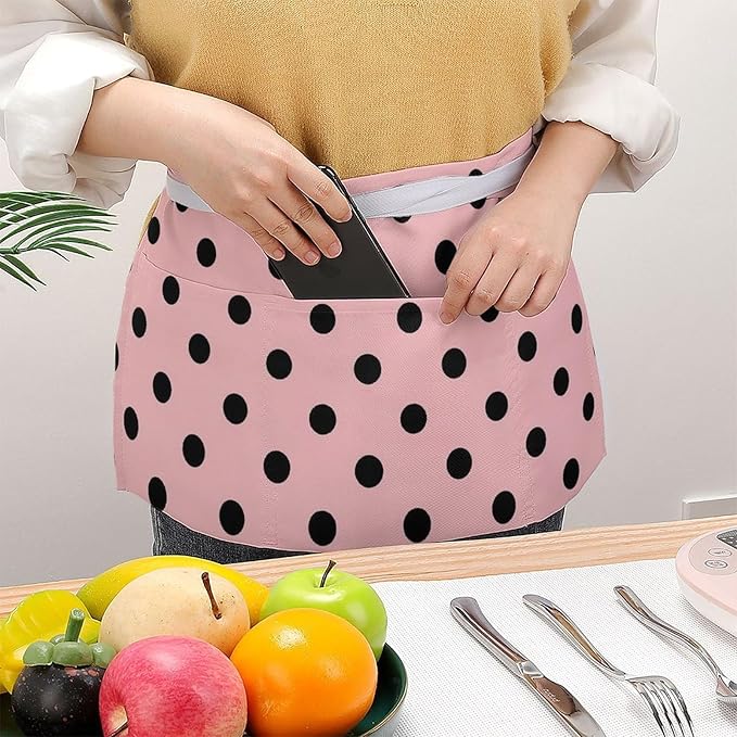 Server Waitress Waist Apron Cooking Kitchen Restaurant Aprons for Women Men