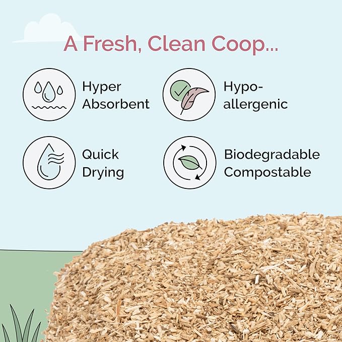Mile Four Superior Hemp Bedding for Chickens, Chicken Coops & Chicken Nesting Boxes, 100% Certified Organic & USA Grown, Ultra Absorbent, Dust-Free, Odor Control | 10 Liters, 1 Pound Sample