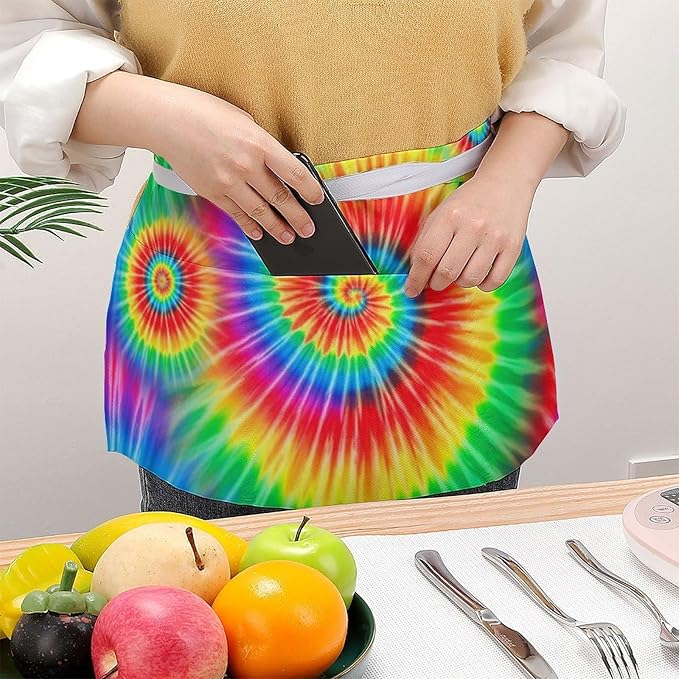 Short 3 Pockets Waist Waiter Waitress Half Apron Waterproof Chef Aprons
