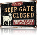 Funny Goat Decor Farm Vintage Metal Tin Signs Iron Painting Plaque Wall Decor Bar Pub Man Cave Club Novelty Bathroom Toilet Retro Parlor Posters Cafe Store Garage Rule 12 * 8in