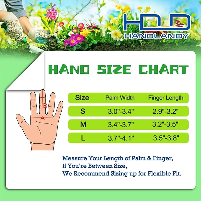 HANDLANDY Rose Pruning Gardening Gloves for Men Women, Thorn Proof Forearm Protection Leather Garden Gloves, Gardening Gifts for Gardeners (Vanilla, Small)