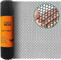 Chicken Plastic Wire Fencing Mesh - Heavy-Duty Plastic Chicken Black Wire Fence Mesh for Gardening, Barrier Netting, Poultry Dogs Rabbit Fencing (Black, 15.7IN x 50FT)
