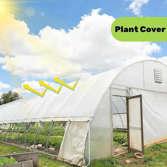 11.3 x 6.5 FT Chicken Coop Cover, Waterproof Chicken Run Tarp with 20 Ball Bungees Cords, Poultry Winterizing Insulation Blanket for Winter, Large Sun Snow Cloth for Outdoor, Easy to Install