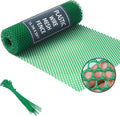 Plastic Wire Mesh Fence, 1.3ft x 50ft /15.7in x 600in Plastic Chicken Wire Fence Mesh Versatile Plastic Fencing Wire Netting Poultry Animal Barrier Fence with 150 Zip Ties for Garden & Farm, Green