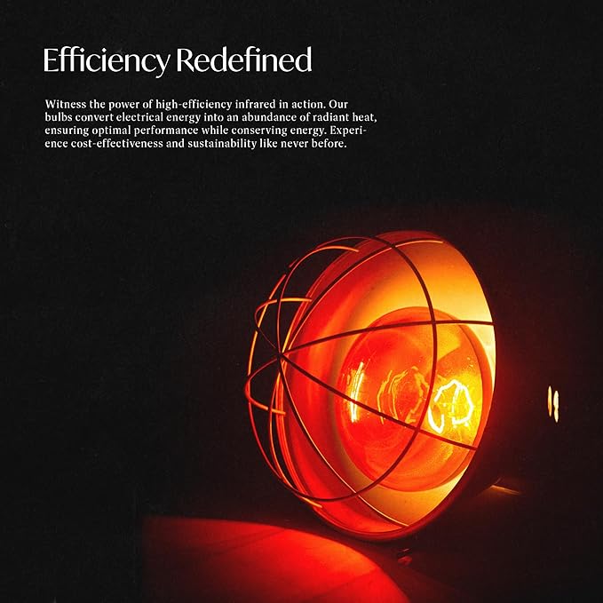 Heat Lamp Bulbs, R40/250 Watts Red Heat Lamps for Chicks, Infrared Reflector Heat Lamp for Chickens,Incandescent Medium E26 Base 2 Pack for Brooder Heater, Pet, Bathroom, Food