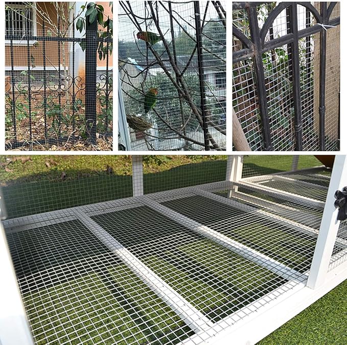 SEBOSS Hareware Cloth 1/2 inch 48 x 100 Ft 19-Gauge, Hot-dip Galvanized After Welding, Chicken Wire Fencing, Gopher Wire, Wire Mesh Roll, Wire Cloth, and Long-Lasting Wire Fencing Use
