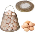 Egg Basket, Collapsible Mini Storage - Can Easily Load Eggs for Carrying and Collecting Eggs, Easy Washing, and Fast-drying, Country Primitive Farmhouse Style (Big)