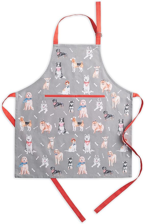 Maison d' Hermine 100% Cotton Apron for women with Pocket Kitchen Chef Apron for Men Cooking Easter Decorations