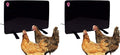 Cozy Products Safe Chicken Coop Pet Heater 200W Flat Panel Technology, One Size, Black (Pack of 2)