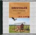 Heavy Duty Bird Netting for Chicken Coop, 19.5 x 19.5 ft 0.8”Mesh HDPE Chicken Netting for Hawks with Reinforced Edges, Durable & Reusable Poultry Netting for Garden Raised Beds & Fruit Trees