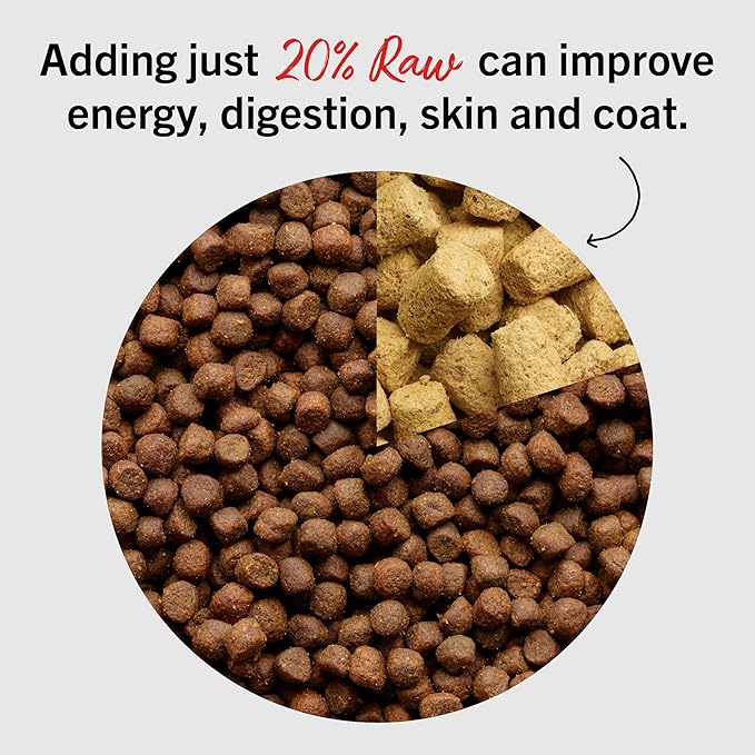 Stella & Chewy's Freeze-Dried Raw Surf & Turf Meal Mixers - Dog Food Topper and Mixer - Made with 95% Grass-Fed Beef & Wild-Caught Salmon - Perfect for Picky Eaters - Grain-Free - 18 oz