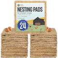 MagJo Aspen Nesting Pads for Chicken Coops - USA Grown Aspen Excelsior Nest Box Liners 13x13-24 Pack