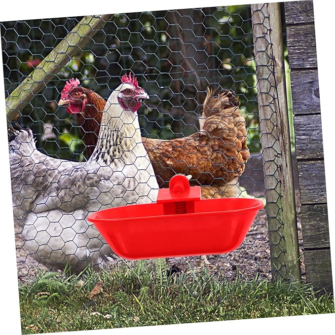 Milisten Automatic Chicken Waterer Cups Large Leakproof Poultry Drinking Bowls for Ducks Geese Turkey with Mounting Hole Durable Poultry Watering System