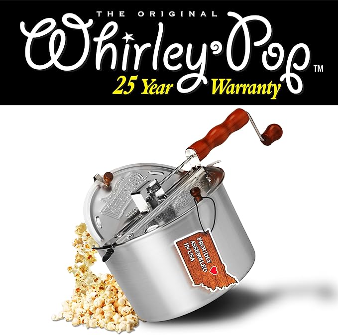 Aluminum 6 Qt Whirley-Pop Popcorn Popper