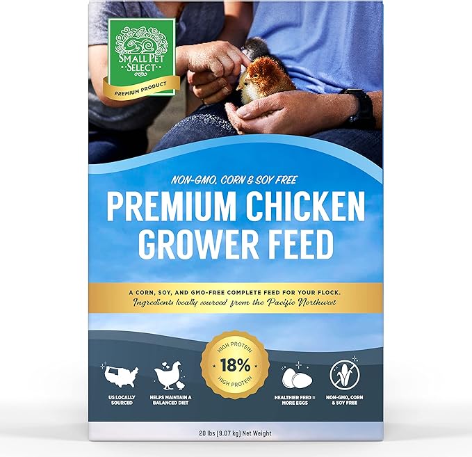 Small Pet Select - Chicken Grower Feed, Non-GMO, Corn & Soy Free, 20lb