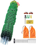 Portable Electric Fencing Net - 35.4" H x 164' L, Double Spike Sheep Netting for Dogs, Hogs, and Deer - Ideal for Backyards, Farms, and Ranches