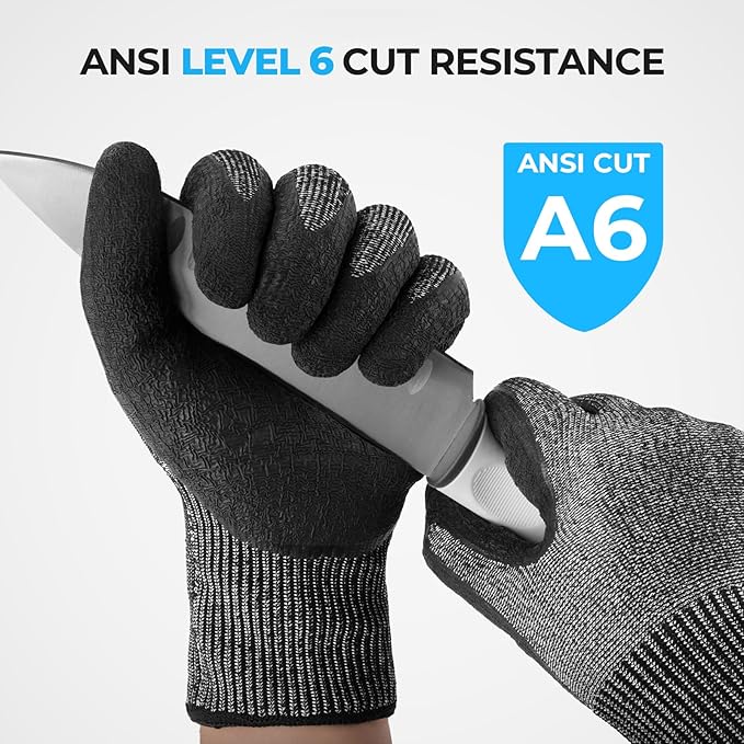 KastKing Kut Safe Fillet Gloves, Ultimate Cut Resistant Gloves for fishing and Outdoor Use, ANSI Level 6 Cut Protection